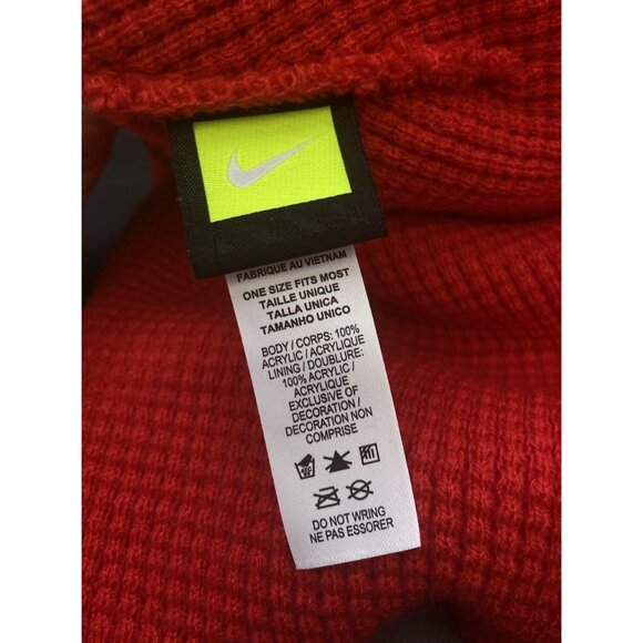 Nike University of New Mexico Lobos Beanie Adult NCAA Red White - Picture 8 of 11